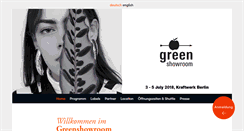 Desktop Screenshot of greenshowroom.com