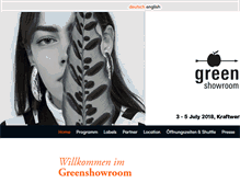 Tablet Screenshot of greenshowroom.com